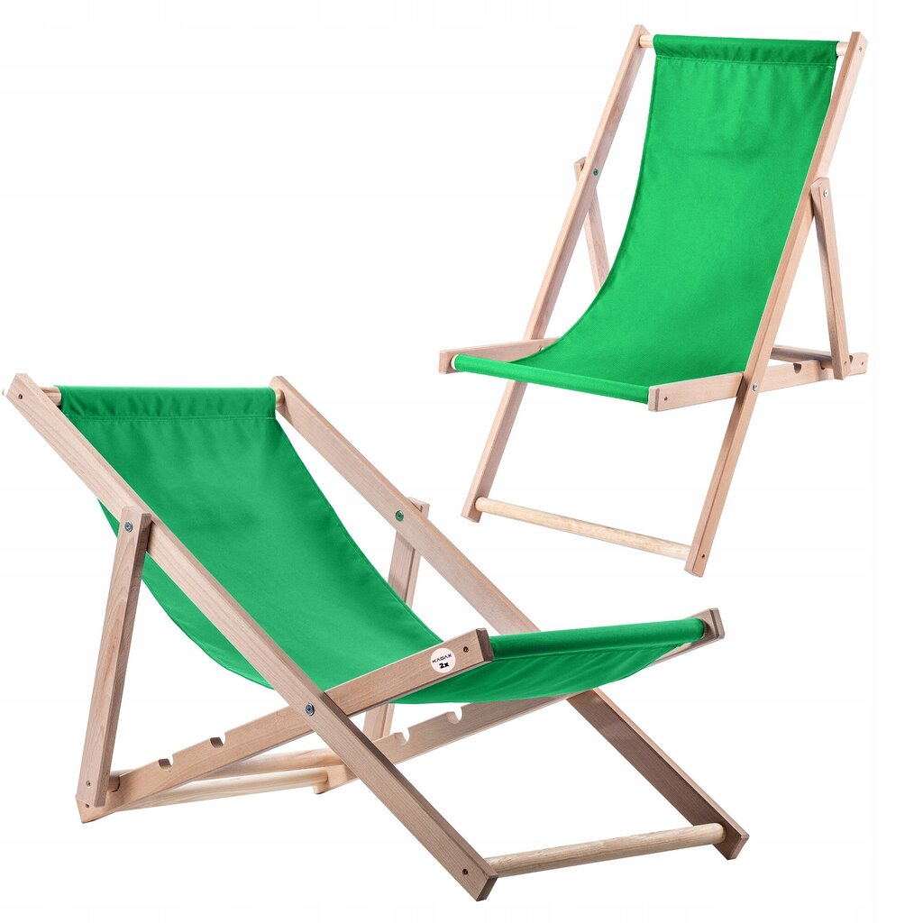 Garden Beach Deckchair Puiset lepotuolit 2 kpl hinta ja tiedot | Aurinkotuolit | hobbyhall.fi