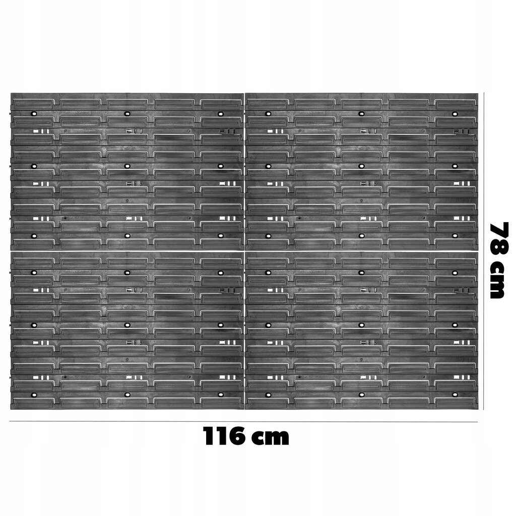 Työkalulauta 116x39cm Työpajan autotallin hylly hinta ja tiedot | Työkalupakit ja muu työkalujen säilytys | hobbyhall.fi