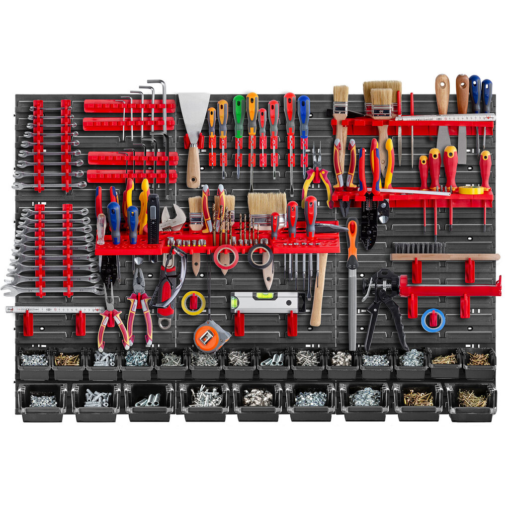 Työkalulaudan seinä 117x78cm 66El Workshop Autotallin hiekkalaatikot hinta ja tiedot | Työkalupakit ja muu työkalujen säilytys | hobbyhall.fi