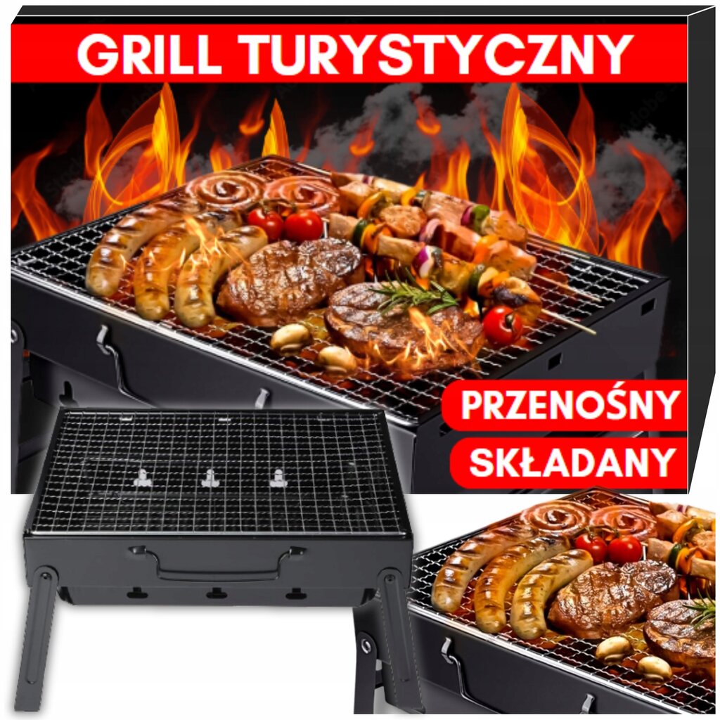 Turisti Grilli Kannettava Puuhiili Taittuva Bbq Retkeily Matkalaukku Grilli hinta ja tiedot | Grillit | hobbyhall.fi