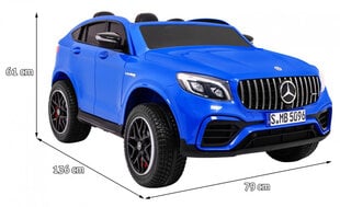 Mercedes GLC 63S 4x4 sähköauto lapsille, sininen hinta ja tiedot | Lasten sähköautot | hobbyhall.fi