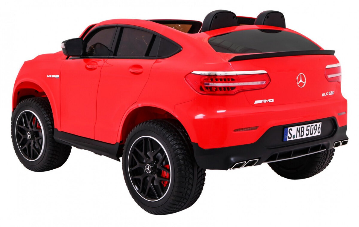 Lasten sähköauto Mercedes GLC 63S 4x4, punainen hinta ja tiedot | Lasten sähköautot | hobbyhall.fi