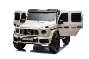 Sähköauto 4x4 Mercedes Benz G63 AMG XXL, valkoinen hinta ja tiedot | Lasten sähköautot | hobbyhall.fi