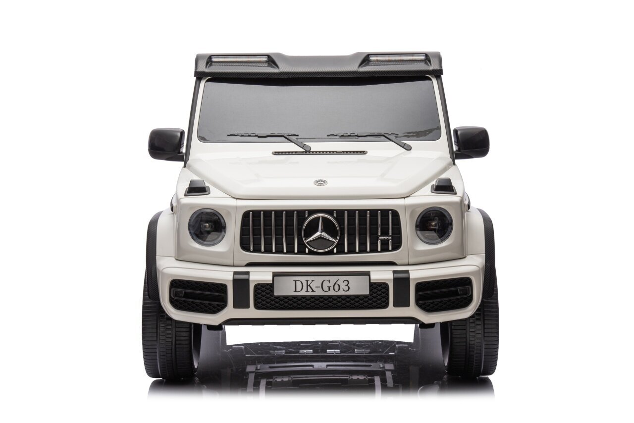 Sähköauto 4x4 Mercedes Benz G63 AMG XXL, valkoinen hinta ja tiedot | Lasten sähköautot | hobbyhall.fi