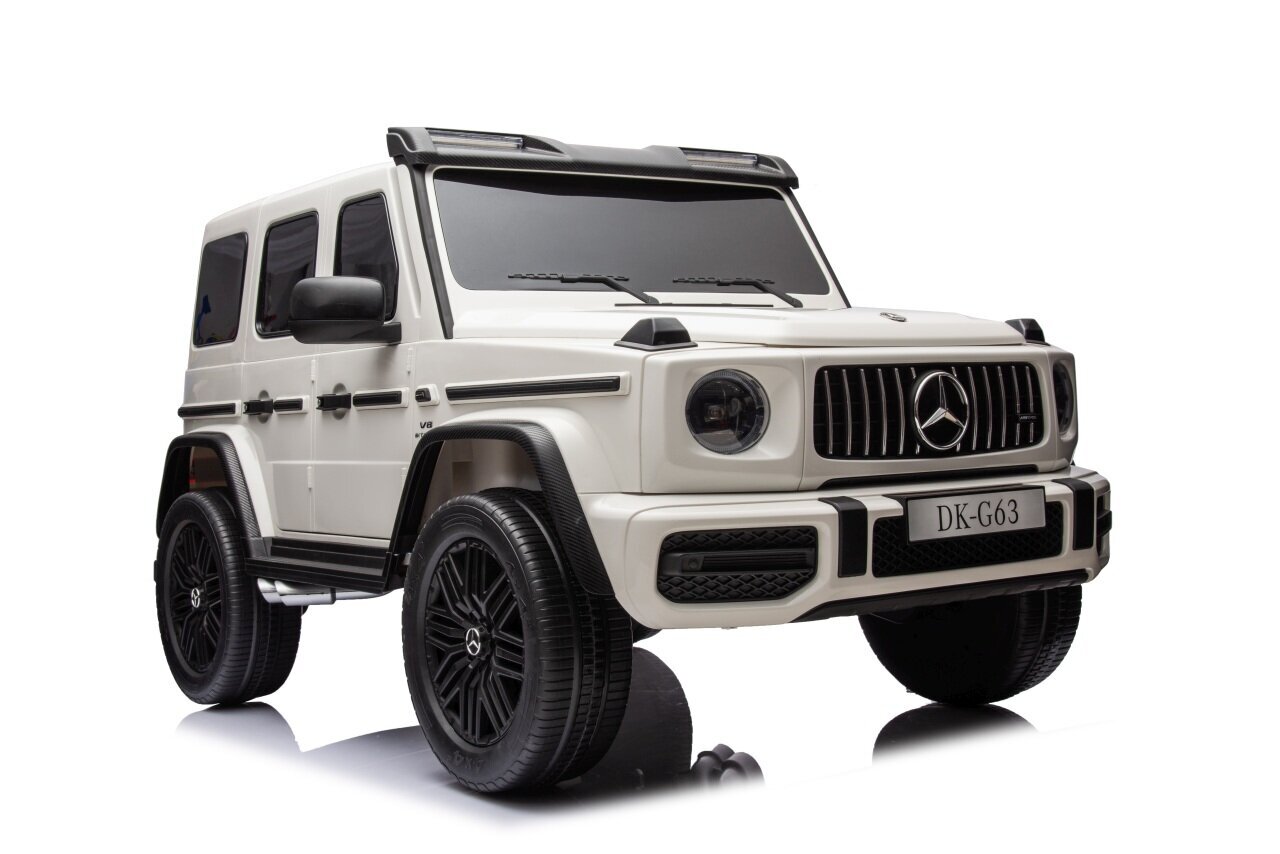 Sähköauto 4x4 Mercedes Benz G63 AMG XXL, valkoinen hinta ja tiedot | Lasten sähköautot | hobbyhall.fi