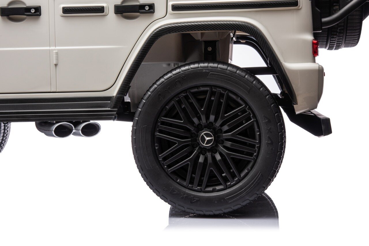 Sähköauto 4x4 Mercedes Benz G63 AMG XXL, valkoinen hinta ja tiedot | Lasten sähköautot | hobbyhall.fi