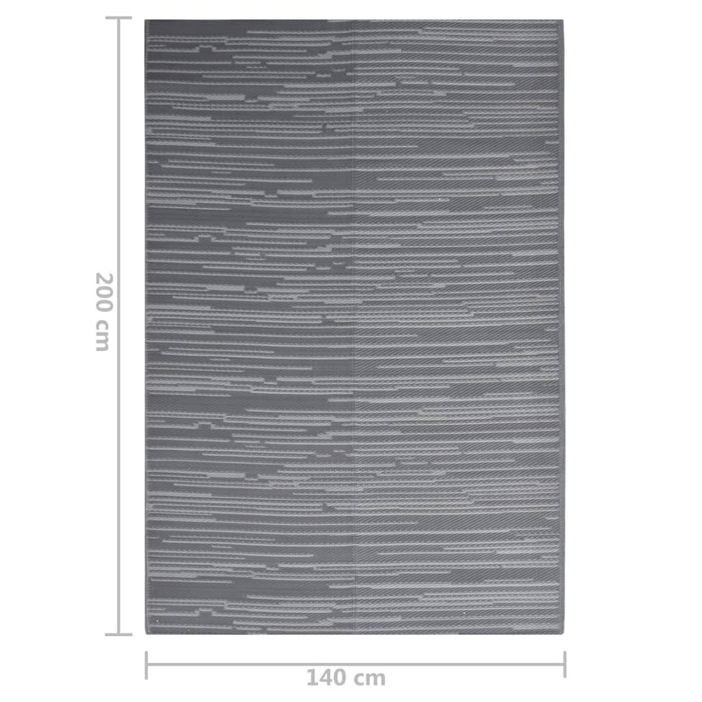 vidaXL ulkomatto, antrasiitinharmaa, 140x200 cm, PP hinta ja tiedot | Isot matot | hobbyhall.fi