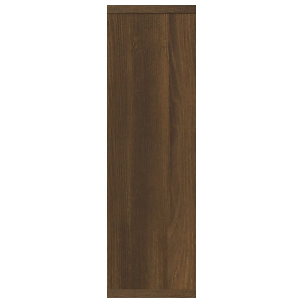Seinähylly, ruskea tammi, 85x16x52,5cm, käsitelty puu hinta ja tiedot | Hyllyt | hobbyhall.fi