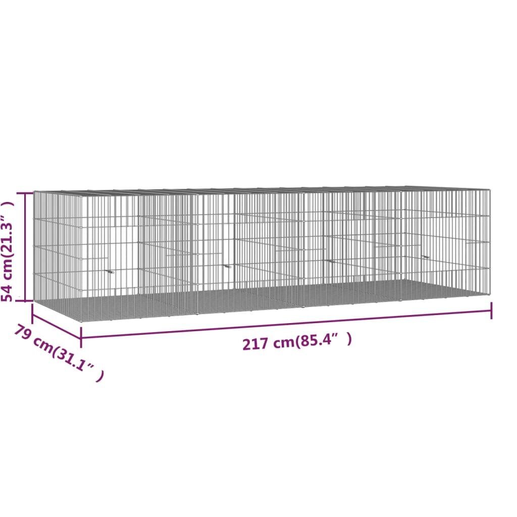 Lemmikkihäkki, 217x79x54 cm. hinta ja tiedot | Pieneläinten häkit ja tarvikkeet | hobbyhall.fi