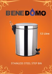 Benedomo-roskakori polkimella, 12 l hinta ja tiedot | Roska-astiat | hobbyhall.fi