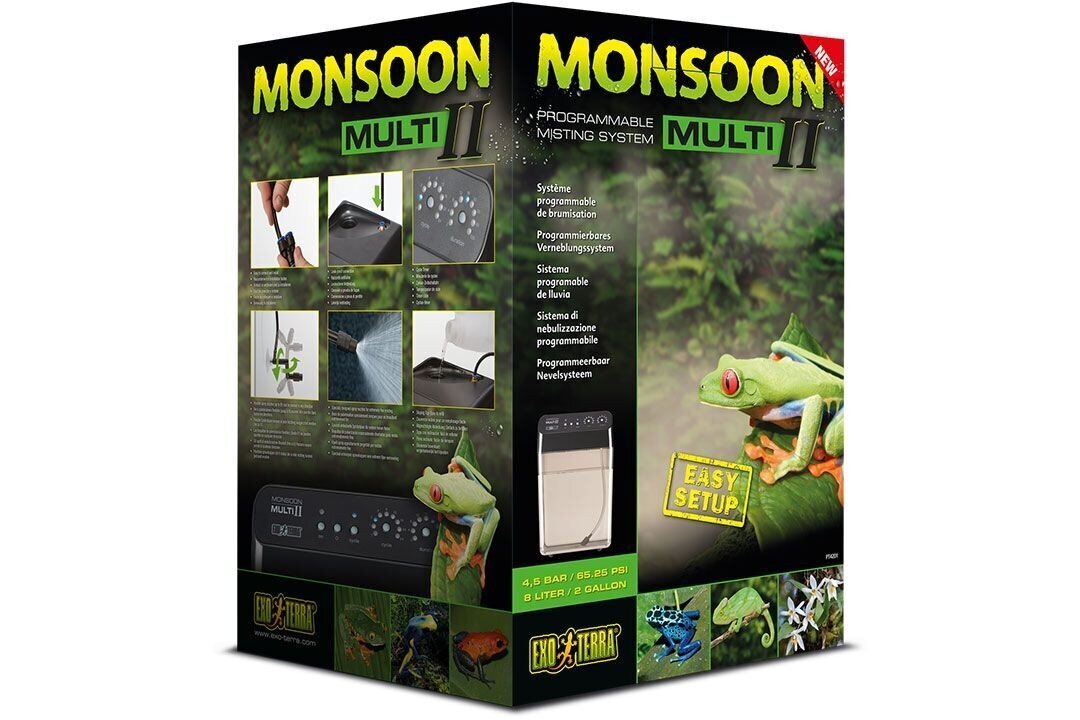 Monsoon Multi II PT4201 sprinklerijärjestelmä, EXO TERRA hinta ja tiedot | Eksoottisten lemmikkien tarvikkeet | hobbyhall.fi