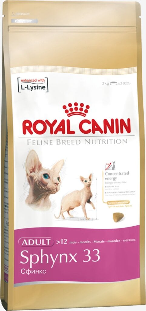 Royal Canin Sphynx Adult kissan kuivaruoka 400g hinta ja tiedot | Kissan kuivaruoka | hobbyhall.fi