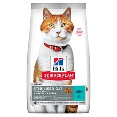 Hill's Science Plan Sterilized Cat Young Adult kissanruoka tonnikalalla, 3 kg hinta ja tiedot | Kissan kuivaruoka | hobbyhall.fi