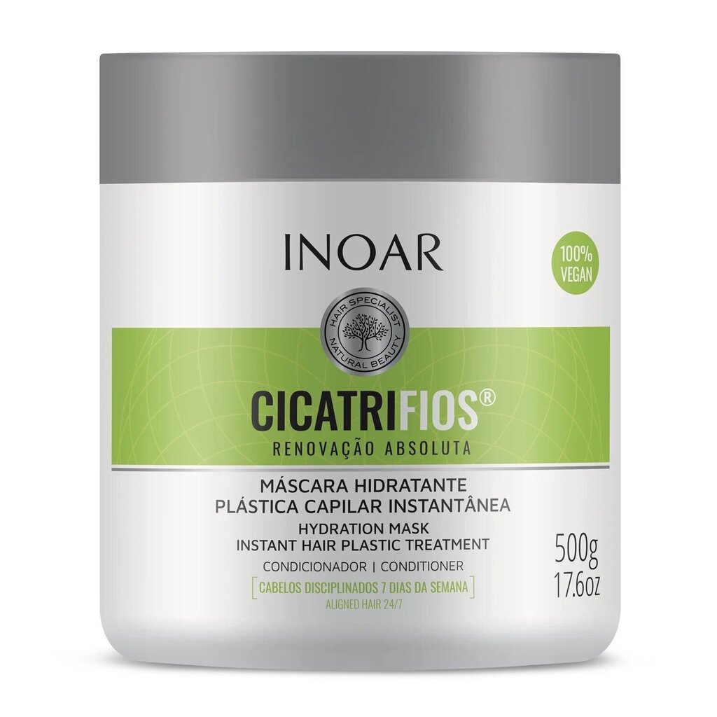 INOAR CicatriFios Mask 1000 g hinta ja tiedot | Naamiot, öljyt ja seerumit | hobbyhall.fi