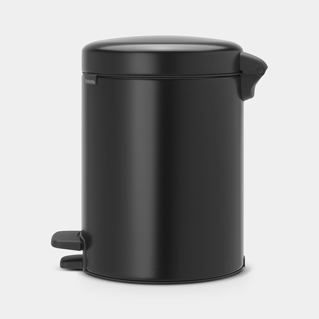 Brabantia NewIcon Poljinroska-astia 5L, Matt Black hinta ja tiedot | Roska-astiat | hobbyhall.fi