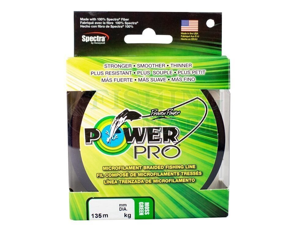 Siima Power Pro 135m 0,23mm sammaleenvihreä 15kg hinta ja tiedot | Siimat | hobbyhall.fi