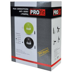 Voimistelupallo "Profit" 55cm musta Pumpulla DK 2102 hinta ja tiedot | Voimistelupallot | hobbyhall.fi