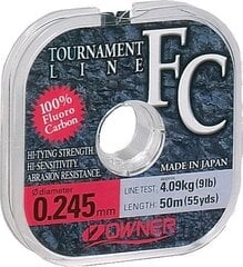 Line OWNER FC Tournament 50M 0.14MM 1.36kg hinta ja tiedot | Siimat | hobbyhall.fi