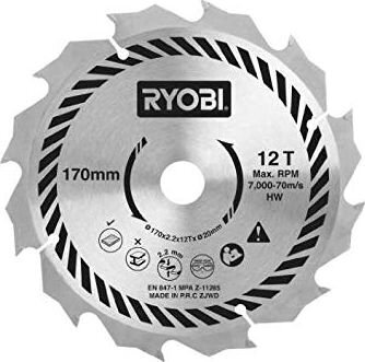 Pyörösahanterä Ryobi 170 mm, CSB170A1 hinta ja tiedot | Hiomakoneet | hobbyhall.fi