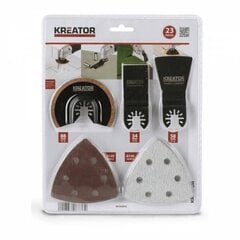 Monitoimityökalusarja (23 kpl) Kreator 891196887 hinta ja tiedot | Hiomakoneet | hobbyhall.fi