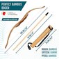 Bogen King Arrow and Sheet Children Wood Set 10 nuolet ja quiver -aloittelijat ja lasten kaarit hinta ja tiedot | Pihapelit ja ulkopelit | hobbyhall.fi