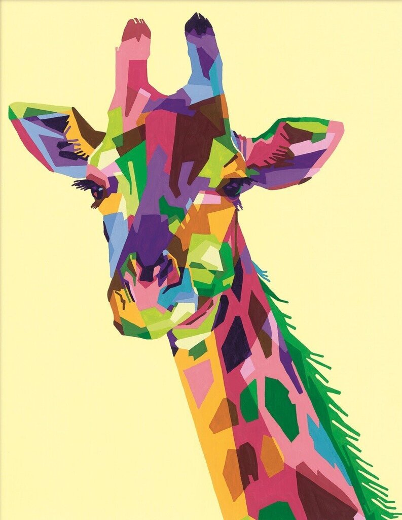 Piirustus numeroiden mukaan sarja Ravensburger CreArt Giraffe, 24 x 30 cm hinta ja tiedot | Maalaa numeroiden mukaan | hobbyhall.fi