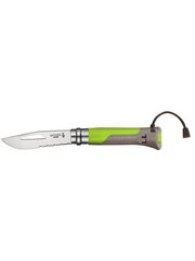 Opinel veitsi Outdoor earth- vihreä 08 hinta ja tiedot | Monitoimityökalut ja veitset retkeilyyn | hobbyhall.fi