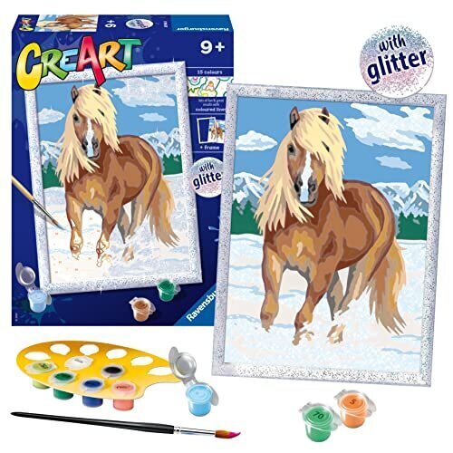 Ravensburger creart the Royal Horse Paint lukumäärän mukaan - maalaustaiteet ja käsityöpaketit 9 -vuotiaiksi hinta ja tiedot | Maalaa numeroiden mukaan | hobbyhall.fi