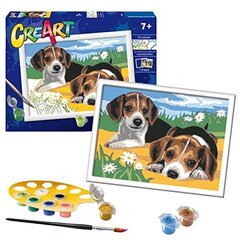 Ravensburger creart Jack Russell Puppy Pautn By Children for Children - maalaustaiteet ja käsityöpaketit 7 -vuotiaana ylöspäin hinta ja tiedot | Maalaa numeroiden mukaan | hobbyhall.fi