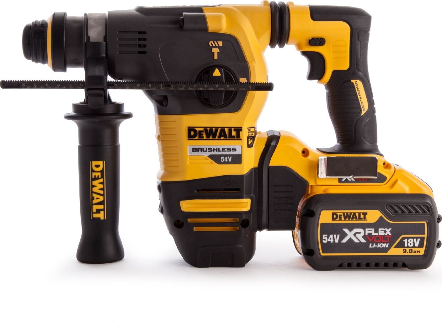 Punch DeWALT SDS-Plus 54V 3,5J 2 x 9Ah DCH333X2 hinta ja tiedot | Iskuporakoneet | hobbyhall.fi