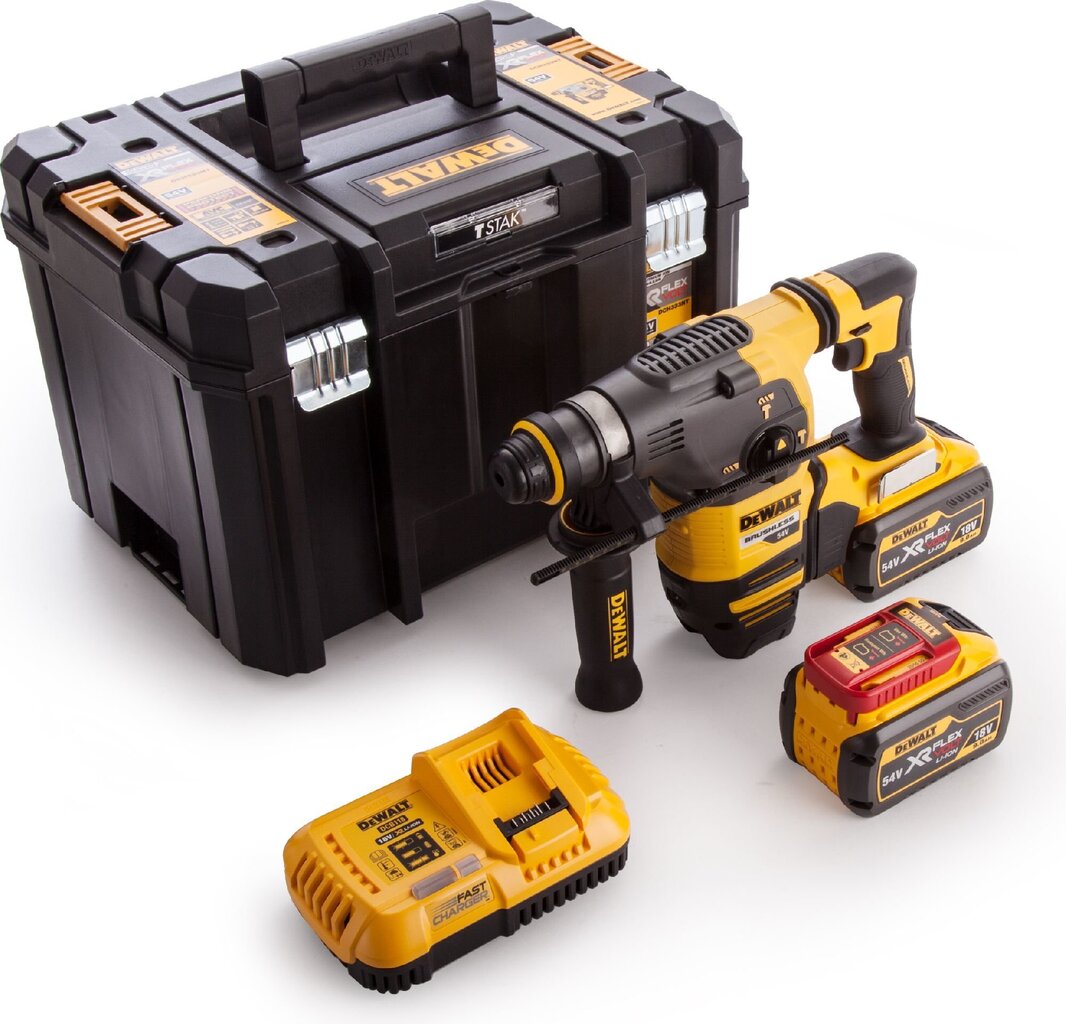 Punch DeWALT SDS-Plus 54V 3,5J 2 x 9Ah DCH333X2 hinta ja tiedot | Iskuporakoneet | hobbyhall.fi