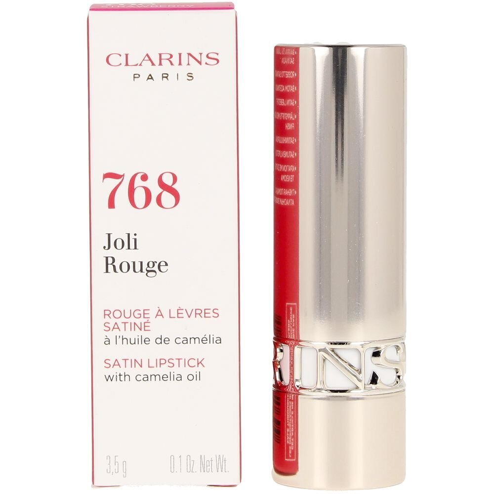 Huulipuna Clarins Joli Rouge, 768 Strawberry, 3.5 g hinta ja tiedot | Huulipunat, huulikiillot ja huulirasvat | hobbyhall.fi