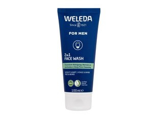 Kasvojenpesuaine Weleda For Men 2-in-1 miehille, 100 ml hinta ja tiedot | Kasvojen puhdistusaineet | hobbyhall.fi