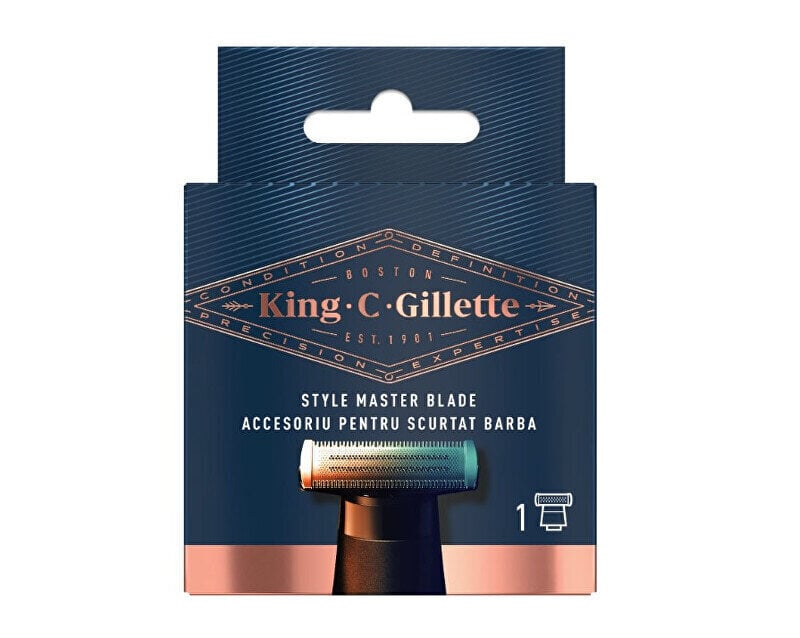 Partakoneen teräpää King C Gillette Style Master, 1 kpl hinta ja tiedot | Parranajo ja karvanpoisto | hobbyhall.fi