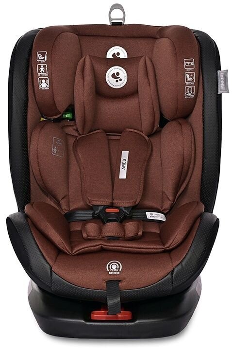 Autonistuin Lorelli Ares i-Size IsoFix, 0-36 kg, Ginger hinta ja tiedot | Turvaistuimet | hobbyhall.fi