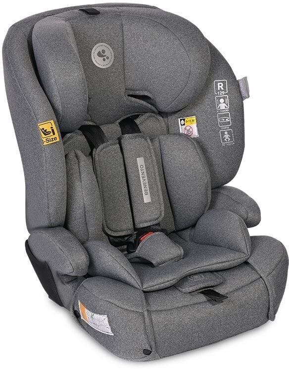 Autonistuin Lorelli Benevento i-Size Isofix, 15-36 kg, Grey hinta ja tiedot | Turvaistuimet | hobbyhall.fi