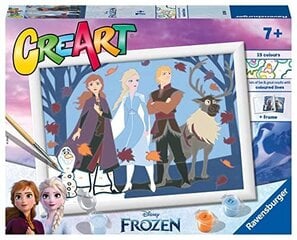 Ravensburger - Creart -sarja D Frozen, parhaat ystävät, maalaa 7+ vuotta, 201761 hinta ja tiedot | Maalaa numeroiden mukaan | hobbyhall.fi