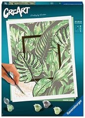 maalaus numeroiden mukaan ravensburger calming leaves 24 x 30 cm hinta ja tiedot | Maalaa numeroiden mukaan | hobbyhall.fi