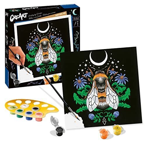 Ravensburger Creart Pixie Cold Edition Bee Paint By Numerot Aikuisille ja 12 -vuotiaille lapsille - kodin sisustusvarusteet hinta ja tiedot | Maalaa numeroiden mukaan | hobbyhall.fi