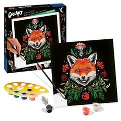 maalaus numeroiden mukaan ravensburger fox, 20 x 20 cm. hinta ja tiedot | Maalaa numeroiden mukaan | hobbyhall.fi