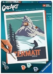 Ravensburger Paint By Numero 23500 - Zermatt - 12 vuodesta hinta ja tiedot | Maalaa numeroiden mukaan | hobbyhall.fi