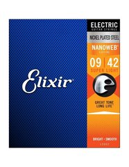 Strings sähköposti kitaralle Elixir 12002 Nanoweb 9-42 hinta ja tiedot | Elixir Ääni- ja videolaitteet | hobbyhall.fi