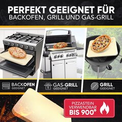 Loco Bird Pizzastein uuni- ja kaasugrillille, mukaan lukien Pizza Slide - 3 Set - Pizza -kivi suorakaiteen muotoinen Cordieritista rapeaa pizzakappaleita, kuten italia, pizzabaari ja reseptikirja hinta ja tiedot | Grillitarvikkeet ja -välineet | hobbyhall.fi