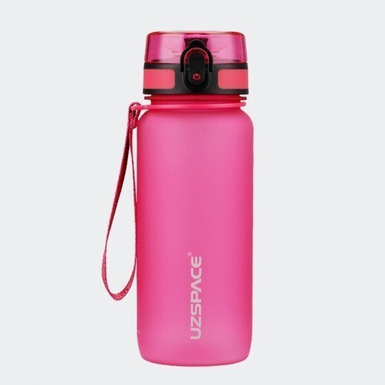 Juomaastia UZSPACE TRITAN 650 ml, BPA-vapaa muovi - 3037-PINK - Pinkki hinta ja tiedot | Juomapullot | hobbyhall.fi