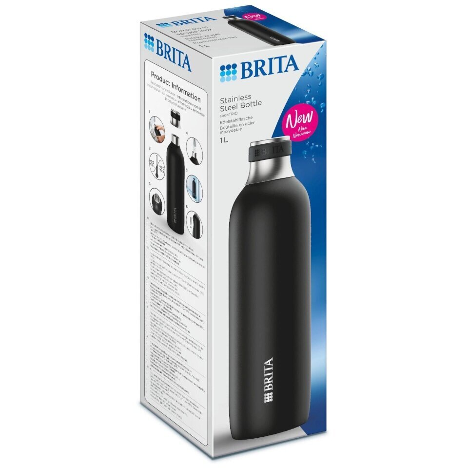 Juomapullo Brita Soda Trio, 1 l hinta ja tiedot | Juomapullot | hobbyhall.fi