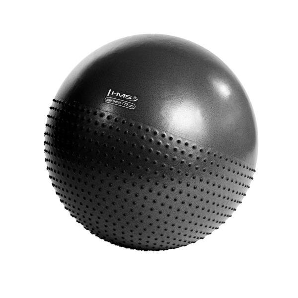 Voimistelupallo HMS YB03N Gym Ball 75 cm, musta hinta ja tiedot | Voimistelupallot | hobbyhall.fi