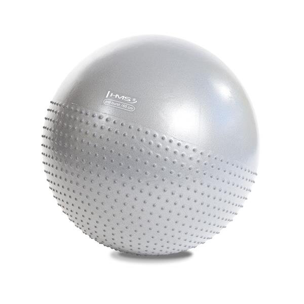 Voimistelupallo HMS YB03N Gym Ball 65 cm, vaaleanharmaa hinta ja tiedot | Voimistelupallot | hobbyhall.fi