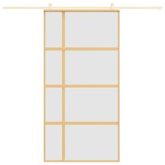 Liukuovi kultainen 102,5x205cm lasi/alumiini 155195 hinta ja tiedot | Sisäovet | hobbyhall.fi