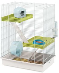 Häkki Hamster Tris 46x29x58cm valkoinen hinta ja tiedot | Pieneläinten häkit ja tarvikkeet | hobbyhall.fi