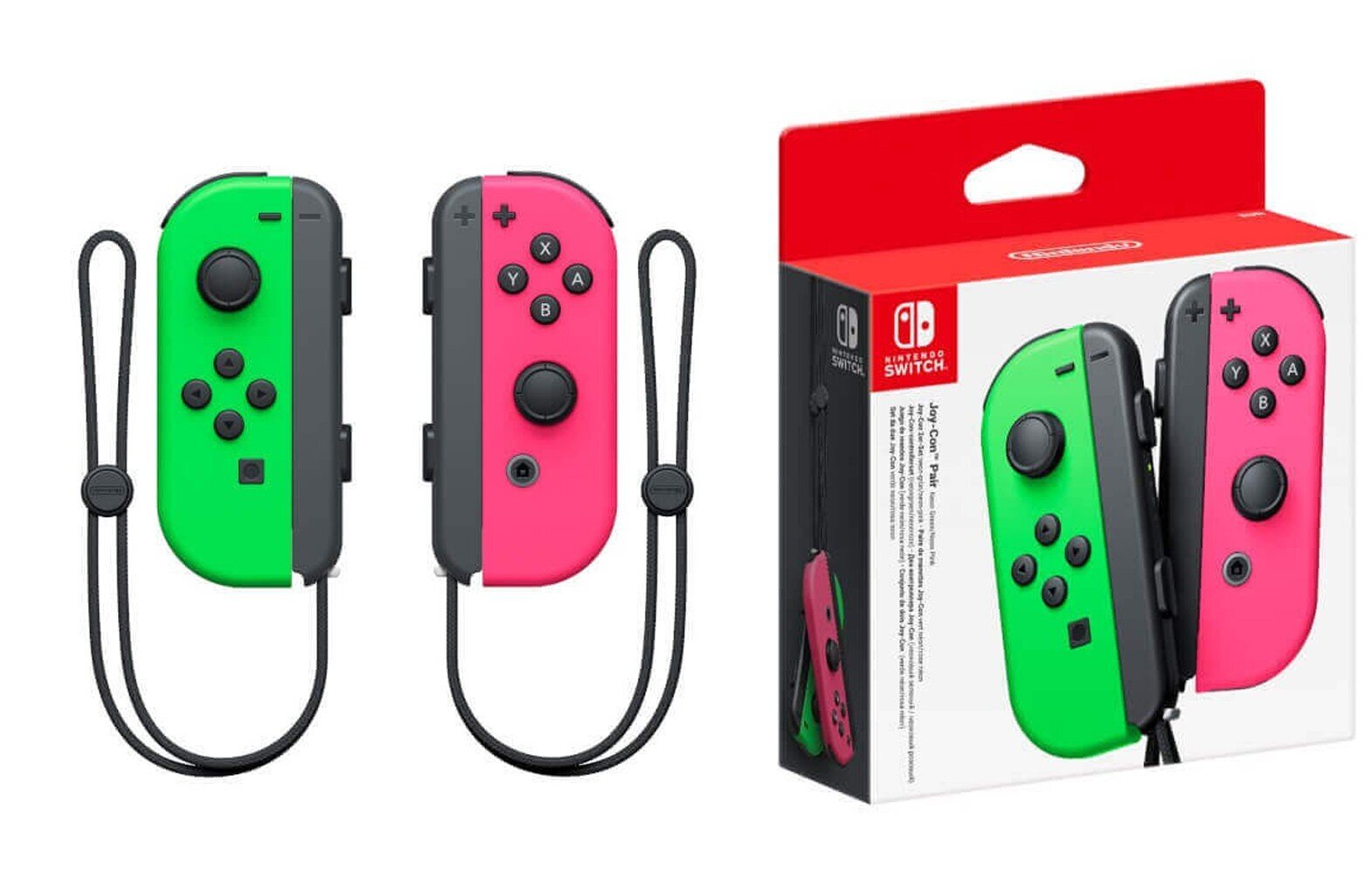 NINTENDO SWITCH Joy-Con Pair Neon Green Pink hinta ja tiedot | Ohjaimet ja lisätarvikkeet | hobbyhall.fi